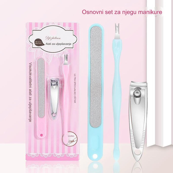 Professional nail clippers and stainless steel nail and foot trimmer set