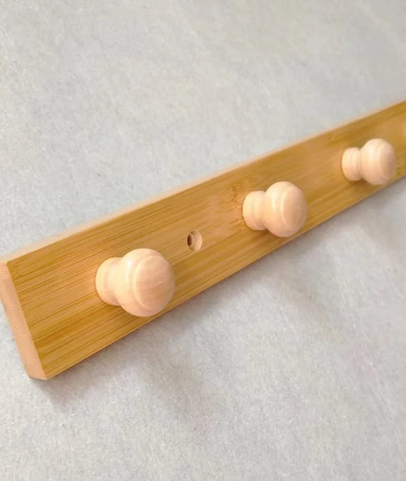 Solid Wood Storage Clothes Hook