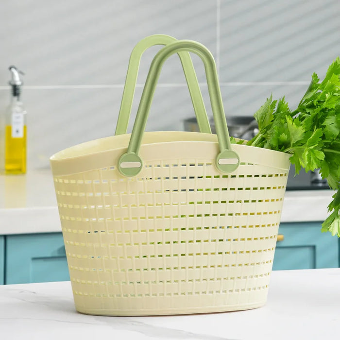 Hand-Woven Foldable Storage Basket for Toy, Bath, and Laundry Organization