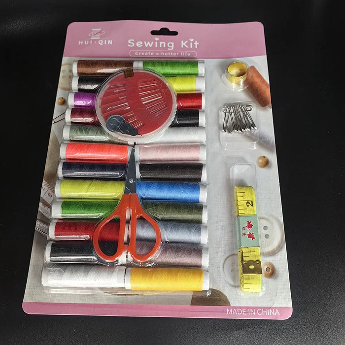 Multi Functional Sewing Tool Set, Complete with Needle, Thread, Buttons, Pins, Scissors, Etc