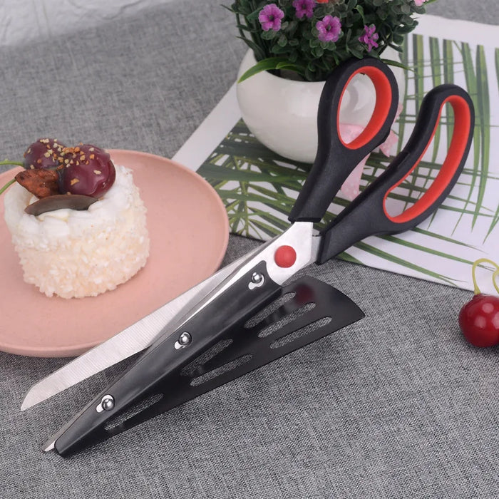 Stainless steel pizza scissors