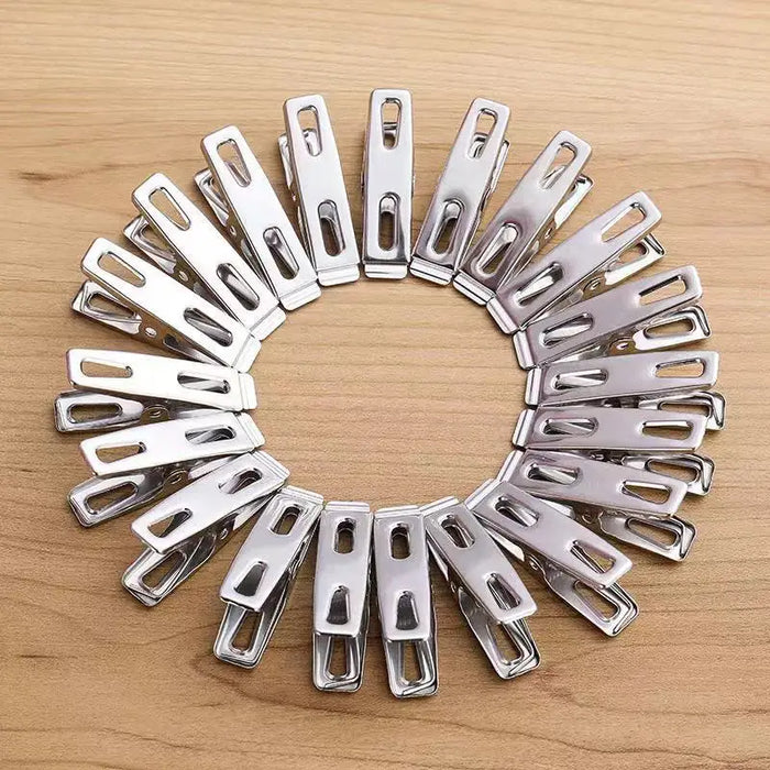 Durable stainless steel clothespins