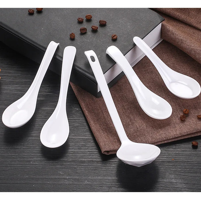 Imitation porcelain plastic spoon