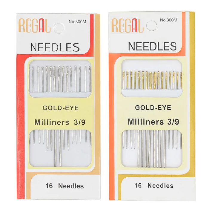 Gold-Tailed Sewing Needles with Multipurpose and Fine Carbon Steel Hand Sewing Needles