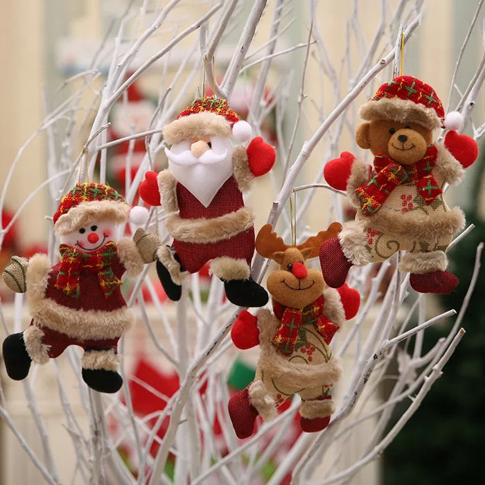 Christmas Ornament Set - Plush Toy Hanging Ornament