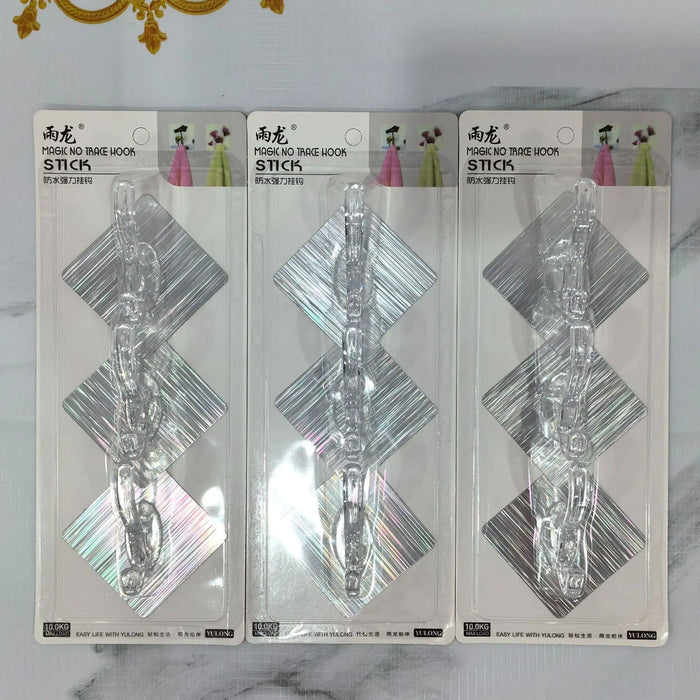 Cute Cartoon Transparent Hooks for Kitchen and Bathroom - No Drilling Needed