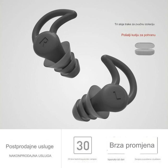 Ultra-Soft Silicone Earplugs for Noise Blocking, Sleeping, Swimming, Dormitory, and Noise Reduction