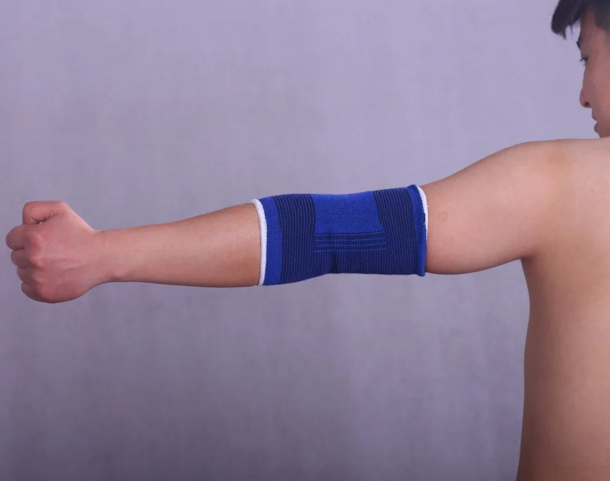 Protective Elbow Pad – Keep Your Joints Safe and Warm All Year with Blue Knitted Arm Sleeve