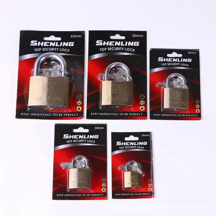 Heavy duty door locks with copper padlocks for warehouse and dormitory cabinets