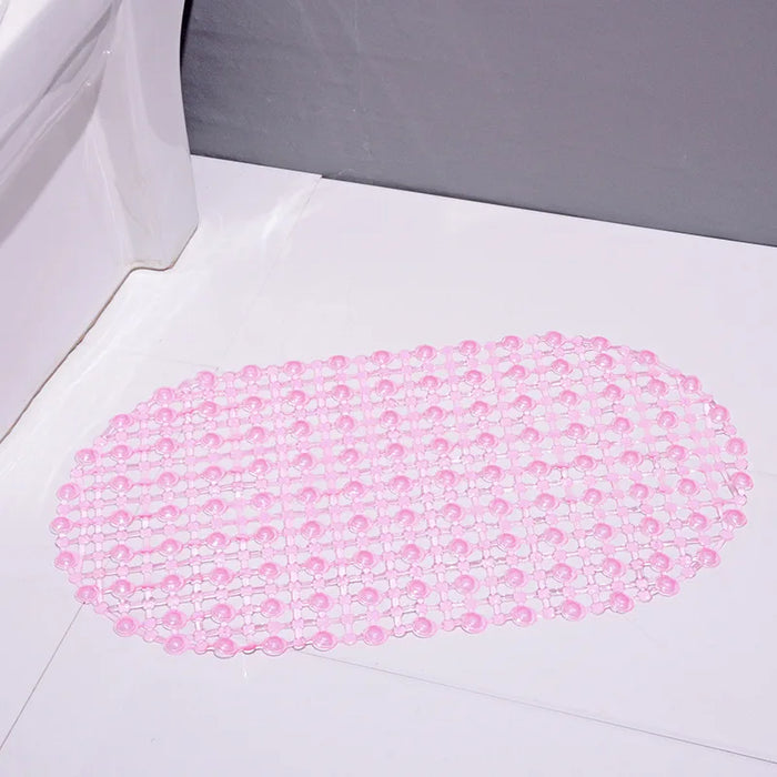 PVC bathroom with suction cup non-slip mat