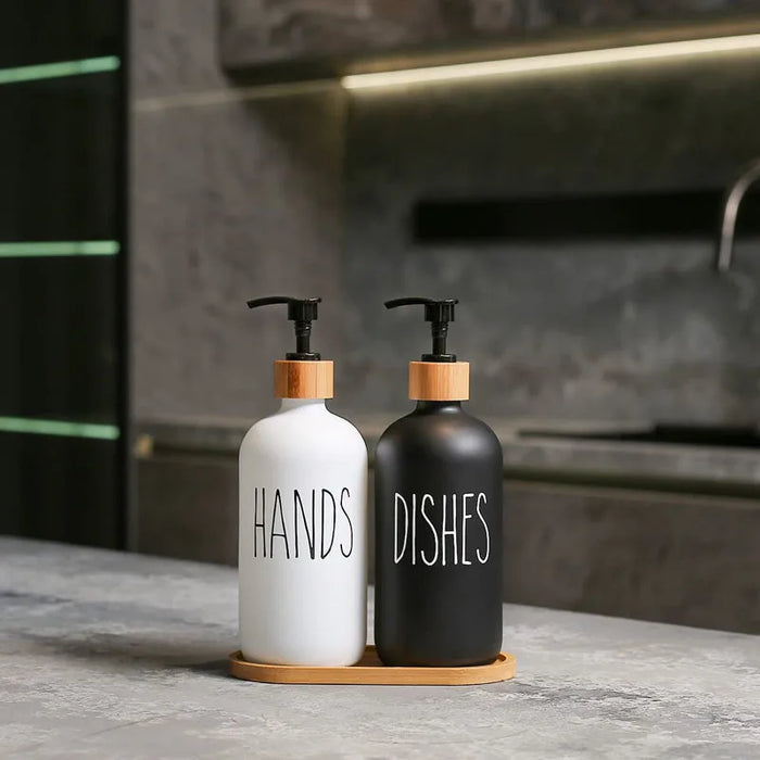 Separate bottle shampoo body wash bottle