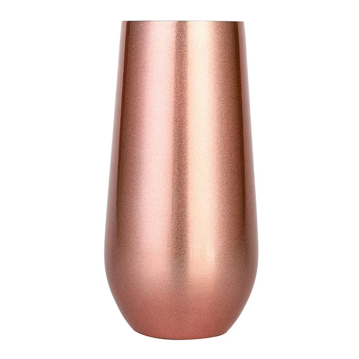 Luxurious Stainless Steel Eggshell Insulated Cup - U-shaped Red Wine Glass - Spray-coated Champagne Glass