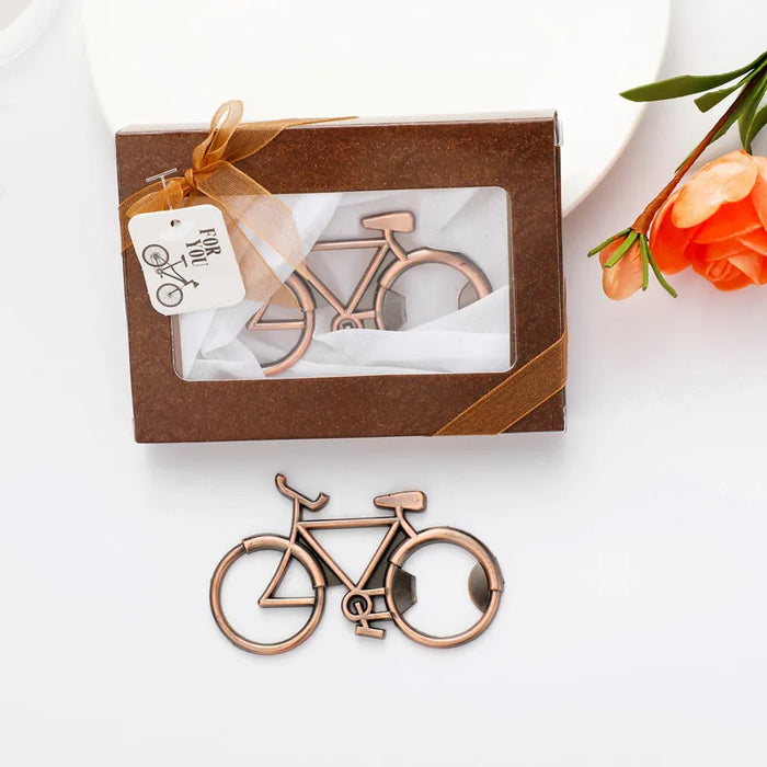 Retro imitation copper bicycle bottle opener