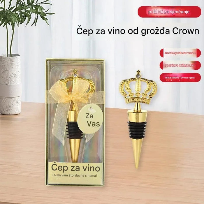 New Crown Wine Stopper for Wine Pours and Preservation