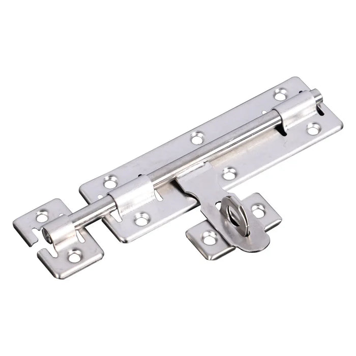 Stainless steel latch with double-sided plug-in lock