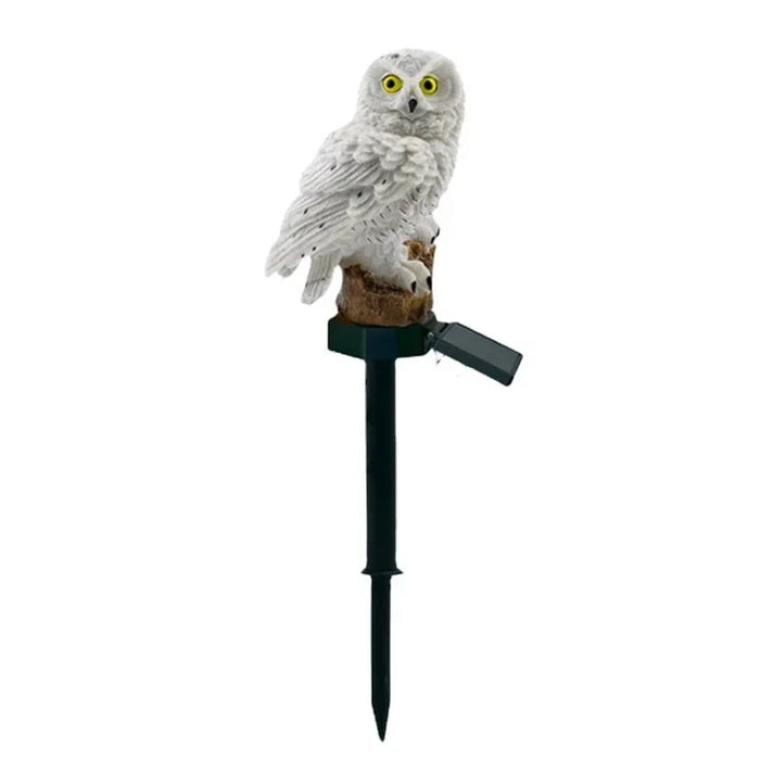 Solar garden decorative landscape lights, floor tiles with owl design