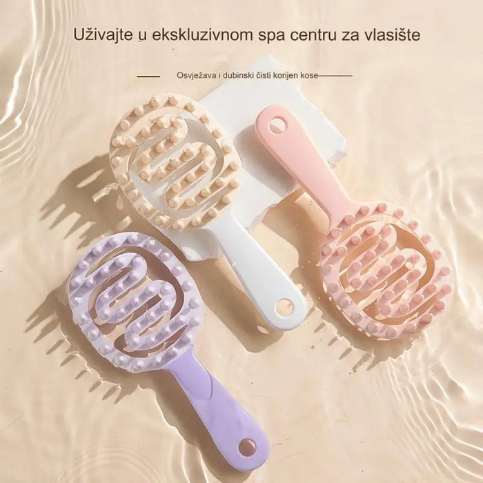 Silicone Shampoo Brush Massage Comb