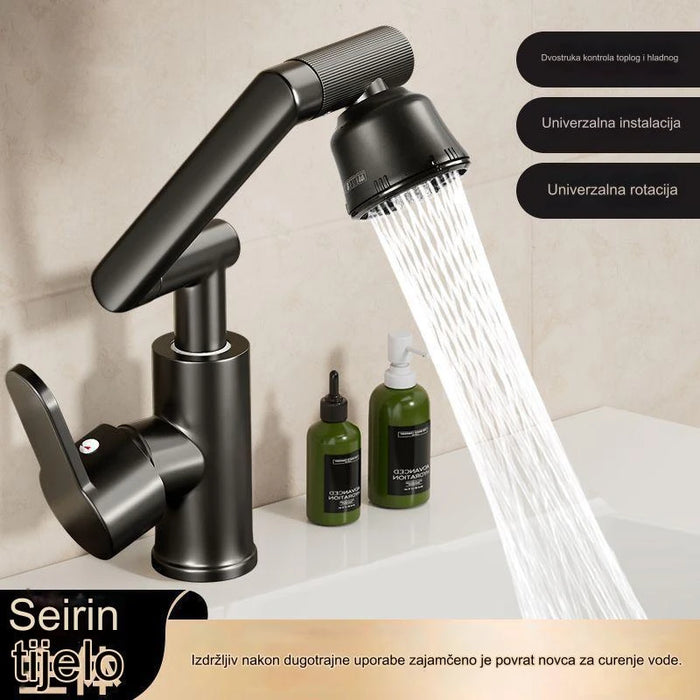 Rotatable faucet extender