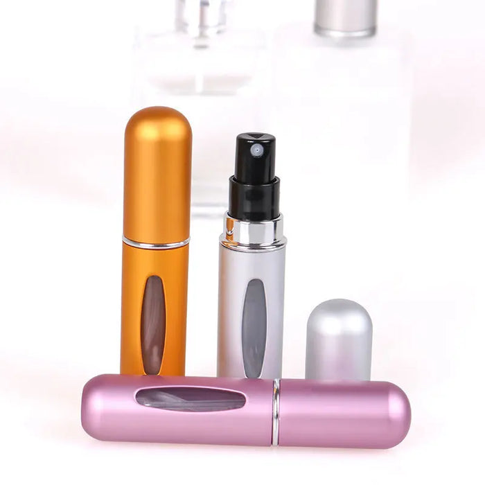 Refillable Spray Bottle with Bottom Pump for Recyclable and Portable Cosmetic or Perfume