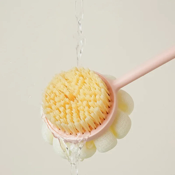 Long handle brush Soft bristle double sided bath brush