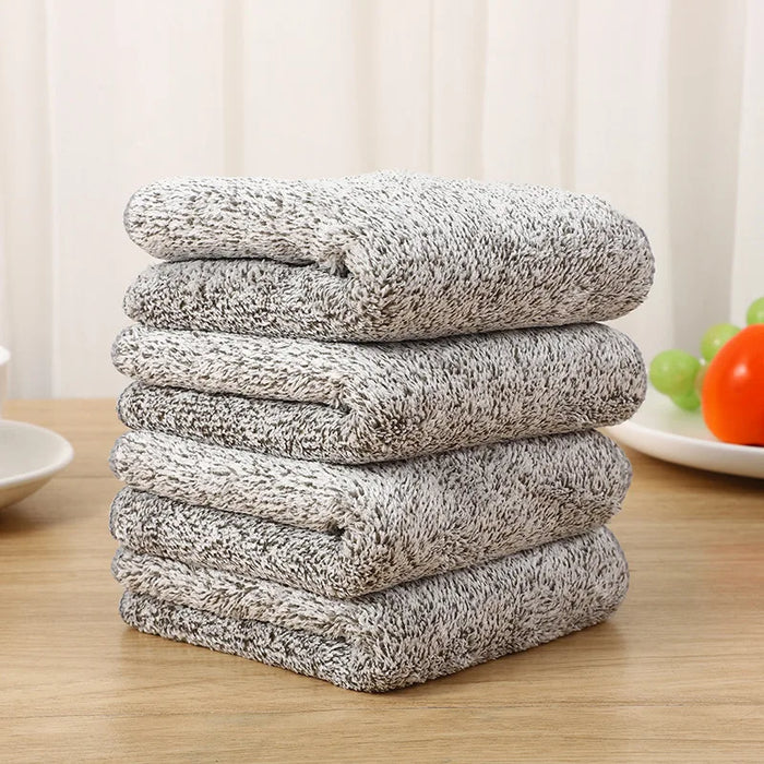 Three-piece kitchen towel scouring cloth