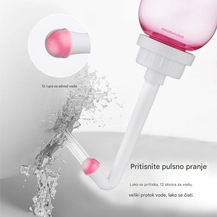 Portable female bidet, convenient and hygienic travel cleaner