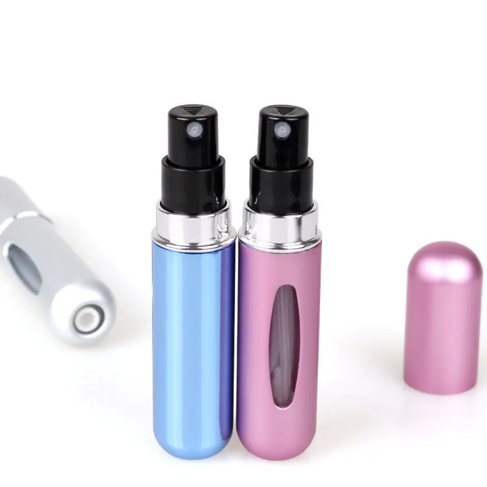 Refillable Spray Bottle with Bottom Pump for Recyclable and Portable Cosmetic or Perfume