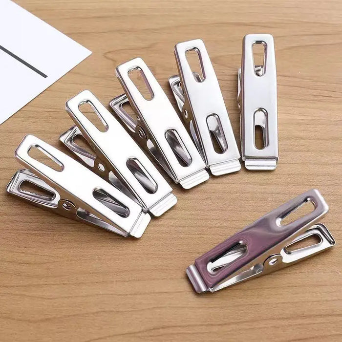 Durable stainless steel clothespins