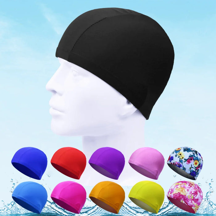 High elastic adult universal solid color board swimming cap