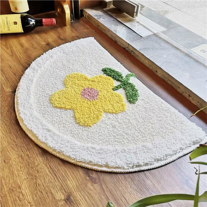 Edelweiss bathroom semi-circular non-slip bath mat