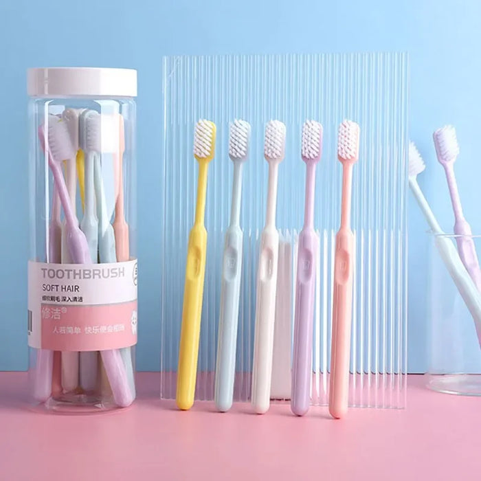 Toothbrush candy smiley bucket toothbrush soft bristles