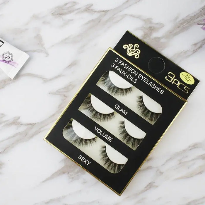 Natural Thick Black Stem Soft and Comfortable Eye-End Lengthening False Eyelashes