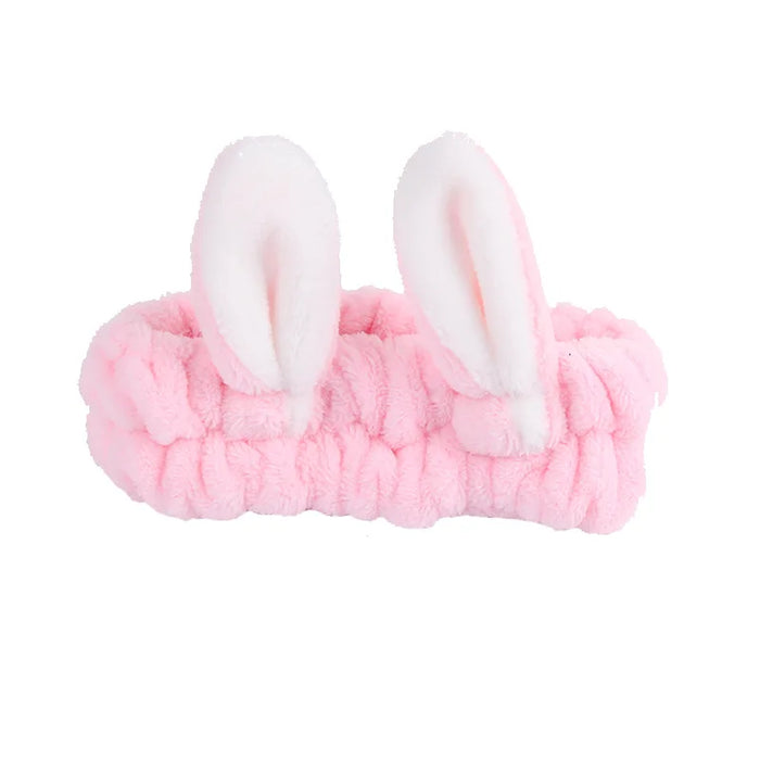 Plush rabbit ear headband non-slip elastic headband women's hair accessories