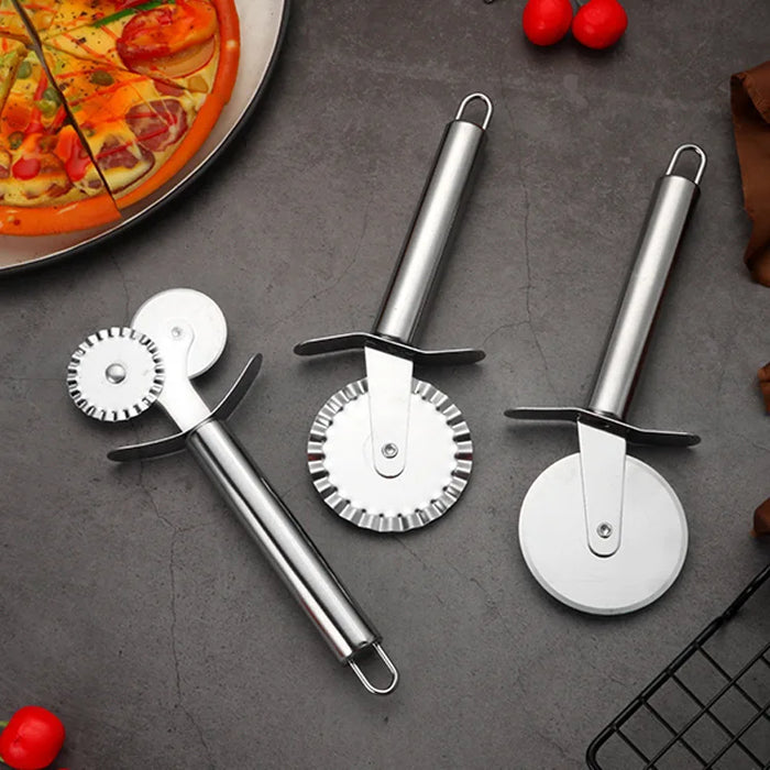 Stainless steel kitchen utensils pizza cutters multi-functional creativity