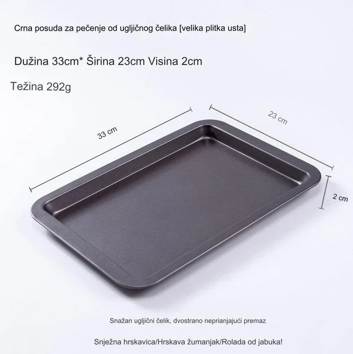 For homemade cakes, non-stick rectangular baking pans