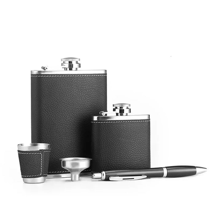 Travel Stainless Steel Rod Set with Flask and Funnel