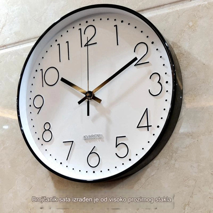 Ultra-quiet decorative living room wall clock