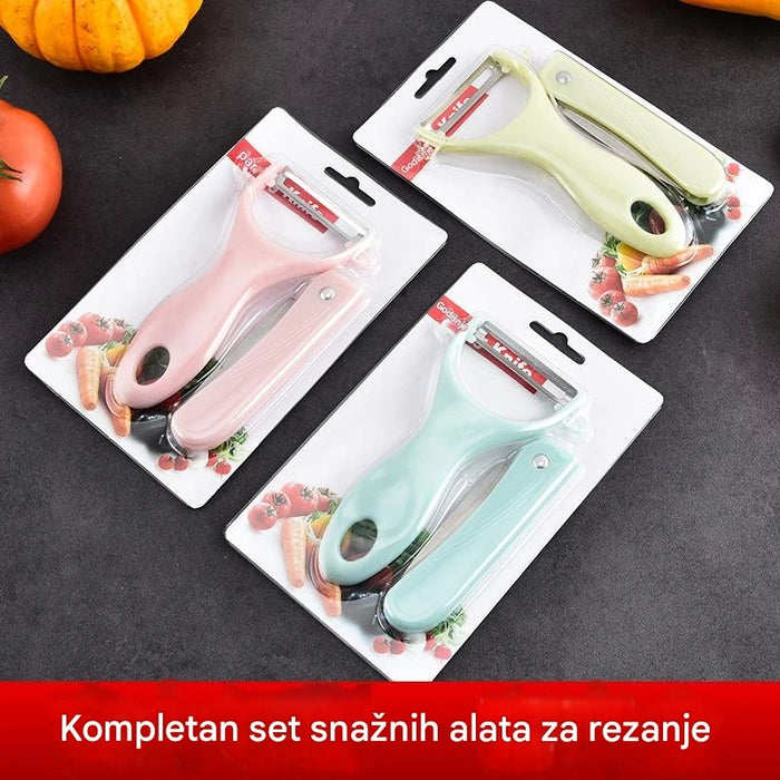 Multi-functional Fruit Peeler Knife with Water Splash, Melon Planer