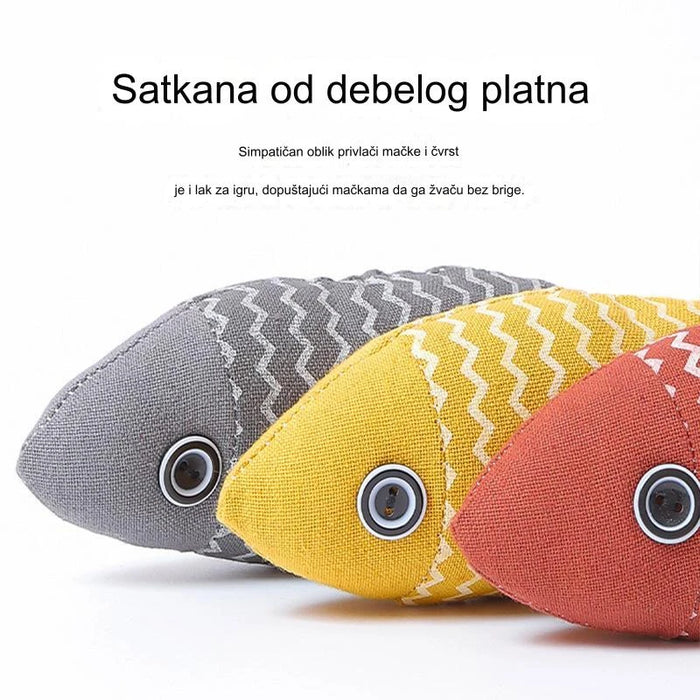 Durable pet fish-shaped chew toy