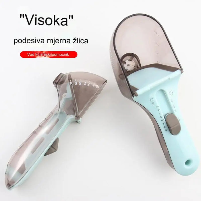 Plastic measuring spoon