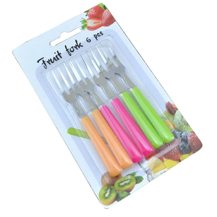 Fruit Fork Set, Made of High-quality Stainless Steel