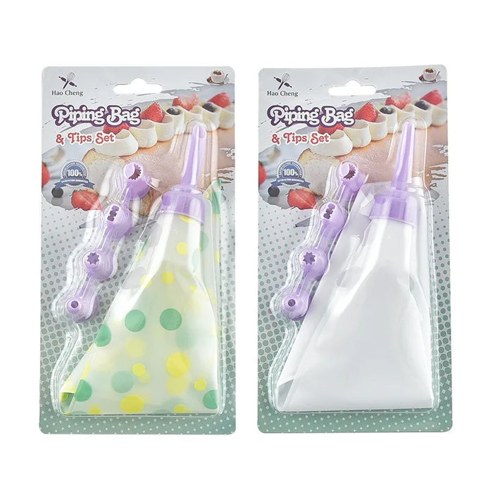 Professionally Designed Baking and Pastry Tool Set, Equipped with Reusable EVA Cake Silicone Piping Bags and Plastic Connectors