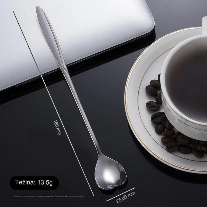 Elegant stainless steel cherry blossom spoon for desserts, coffee, and more