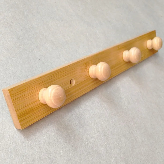 Solid Wood Storage Clothes Hook