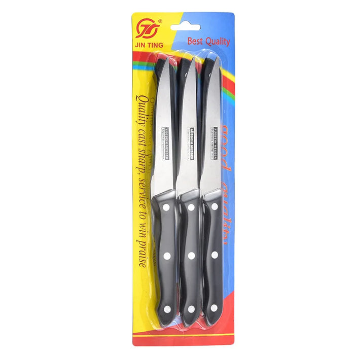 Stainless steel sawtooth steel universal fruit and vegetable knife kitchen knife set