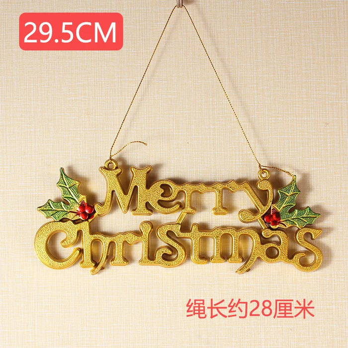 Creatively designed customizable Christmas letter door hangers -