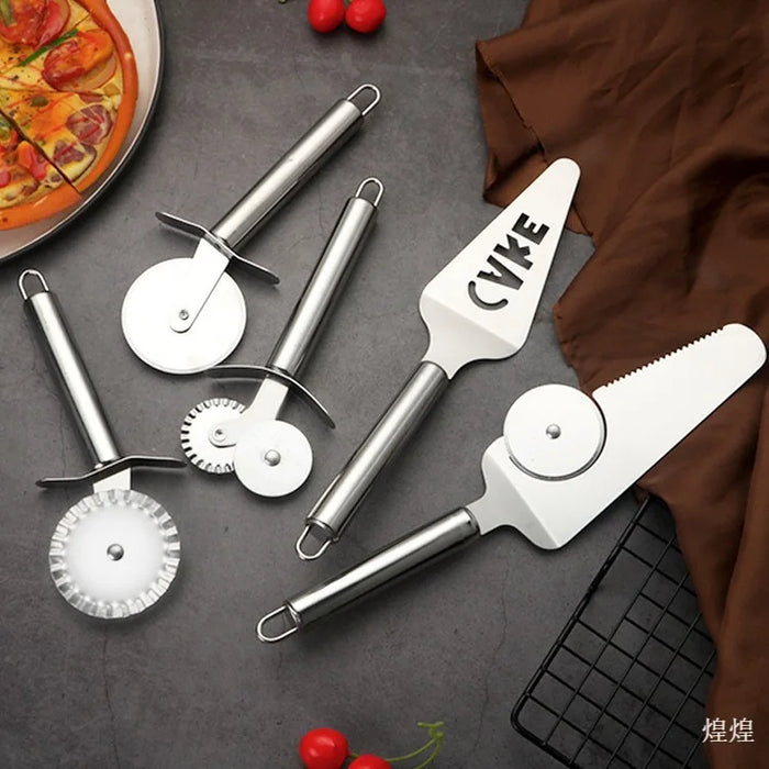 Stainless steel kitchen utensils pizza cutters multi-functional creativity