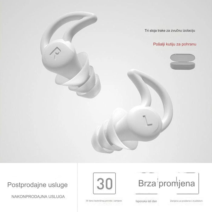 Ultra-Soft Silicone Earplugs for Noise Blocking, Sleeping, Swimming, Dormitory, and Noise Reduction