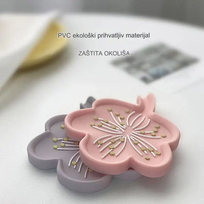 Silicone flower soap box drainage box