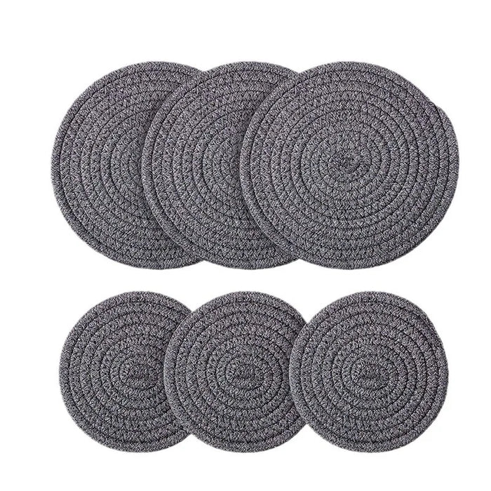 Heat insulation pad cotton cotton and linen cross-border coaster pot mat placemat tea set dining table high